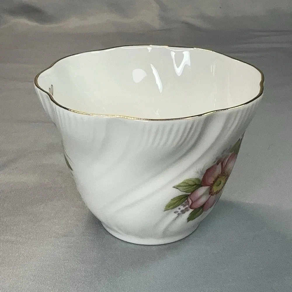 Queen's Prairie Rose‎ Tea Cup and Saucer Banff Alberta England Bone China